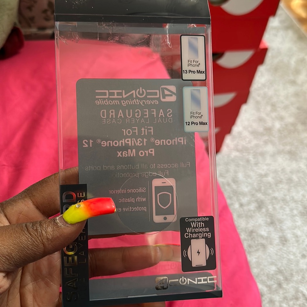 Two piece snap on iPhone 12/13 case never used